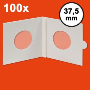 HARTBERGER Coin holders self adhesive, 37,5 mm - pack of 100