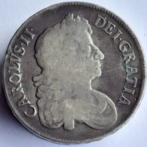 1673 CHARLES II SILVER CROWN
